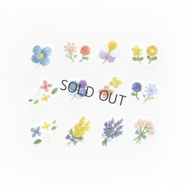 画像3: bande マスキングロールステッカー 刺繍の森に咲く小花