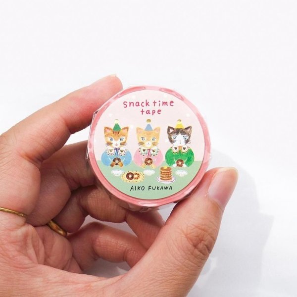 画像4: cozyca products Aiko Fukawa 箔押しマスキングテープ snack time tape