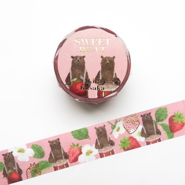 画像1: cozyca products 日下明 箔押しマスキングテープ SWEET BEAT
