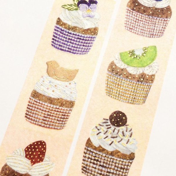 画像3: cozyca products 浅野みどり 箔押しマスキングテープ THREE O' CLOCK