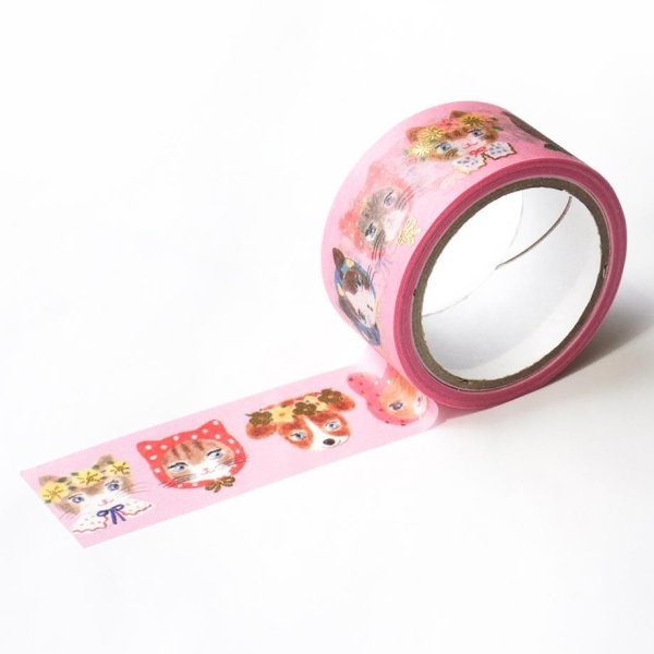 画像5: cozyca products Aiko Fukawa 箔押しマスキングテープ niko niko tape