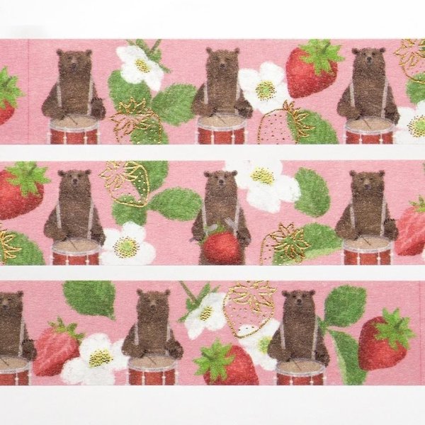 画像2: cozyca products 日下明 箔押しマスキングテープ SWEET BEAT
