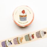 cozyca products 浅野みどり 箔押しマスキングテープ THREE O' CLOCK