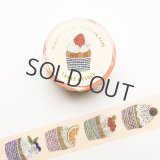 cozyca products 浅野みどり 箔押しマスキングテープ THREE O' CLOCK