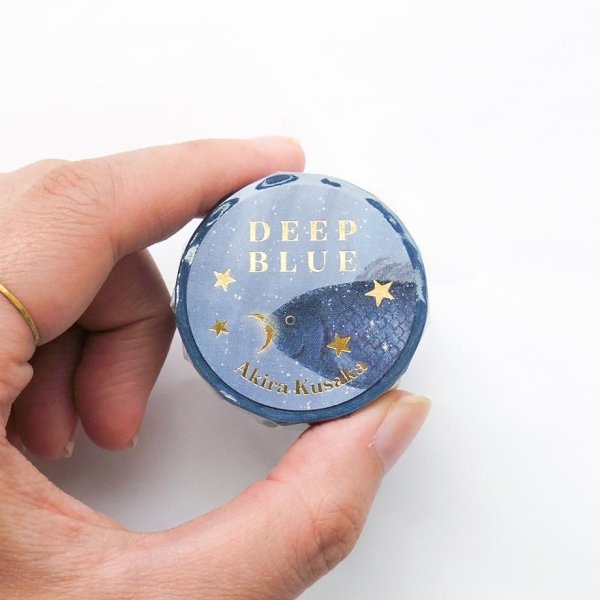 画像4: cozyca products 日下明 箔押しマスキングテープ DEEP BLUE