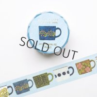 cozyca products 浅野みどり 箔押しマスキングテープ MY FAVORITE MUGS
