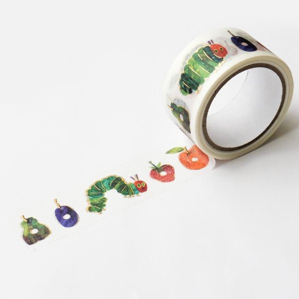 画像5: cozyca products エリック・カール 箔押しマスキングテープ THE VERY HUNGRY CATERPILLAR