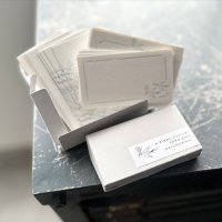大枝活版室 6 BIRDS DESIGN CARD BOX / Pale blue