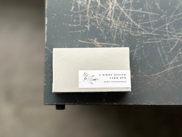 画像2: 大枝活版室 6 BIRDS DESIGN CARD BOX / Pale blue