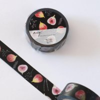 REGARO PAPIRO オリジナルマスキングテープ いちじく（Fig Black）