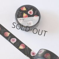 REGARO PAPIRO オリジナルマスキングテープ いちじく（Fig Black）