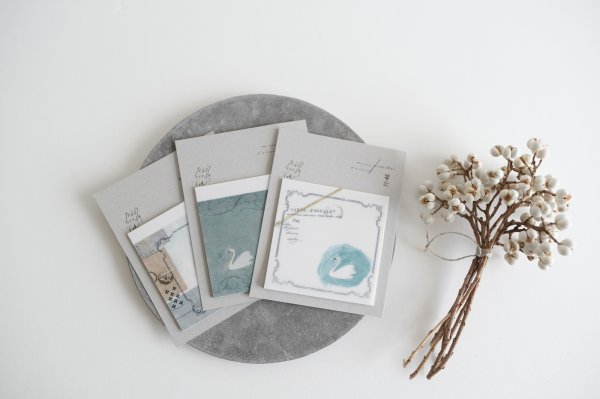 ノクターン（左） / カノン（中） / スワン（右）