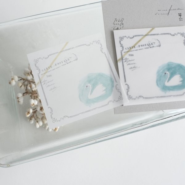 画像1: ヨハク トレーシング付箋 スワン