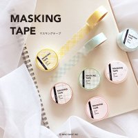 MIND WAVE マスキングテープ 模様 チェック シリーズ