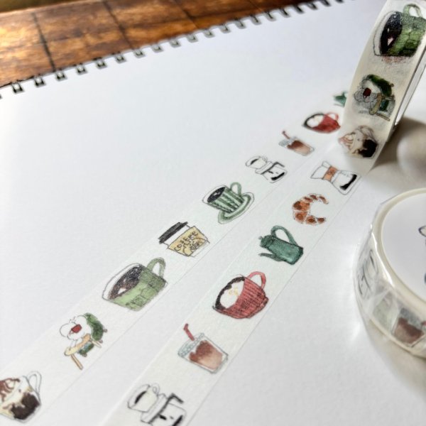 画像2: Spicaの庭 マスキングテープ muuちゃん / coffee