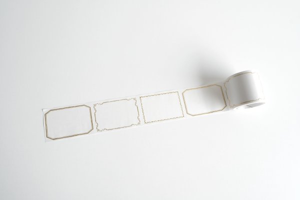 画像4: ヨハク 箔押しロール付箋 ラベル（金）