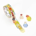 bande マスキングロールステッカー 復刻版 文鳥とインコ