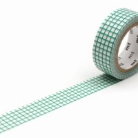 KAMOI mt deco 方眼・エメラルド R【10%OFF】