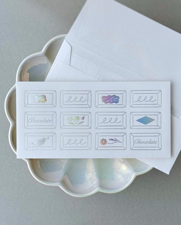 画像2: ア・ラ・カル堂 ホワイト板チョコレートレターセット