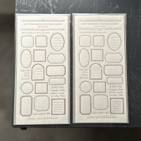 大枝活版室 LETTERPRESS sticker sheet 『FRAME』 シリーズ
