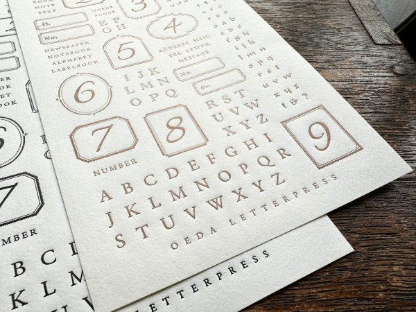 画像3: 大枝活版室 LETTERPRESS sticker sheet 『LETTER』 シリーズ