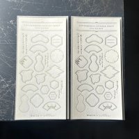 大枝活版室 "WACCA JAPAN コラボ" LETTERPRESS sticker sheet 『EDO FRAME』 シリーズ