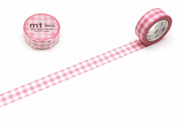 画像2: KAMOI mt DECO ストライプギンガムチェック・ピンク【10%OFF】