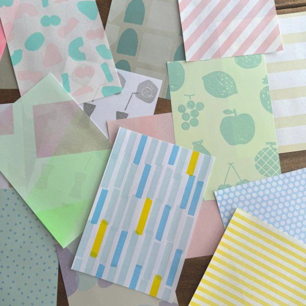 画像2: 水縞 イロイロメモパッド パステル L