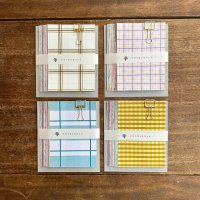 水縞 イロイロメモパッド チェック M