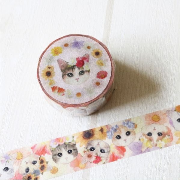 画像1: とことこサーカス　ねこ「fleurs&chats〜flower〜」 (1)