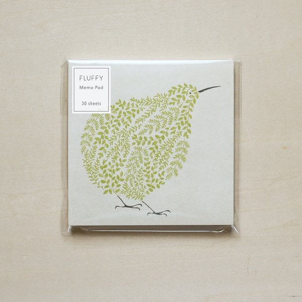 画像1: sotlight Fluffy Memo Pad kiwi (1)