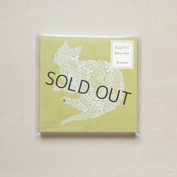 画像1: sotlight Fluffy Memo Pad cat (1)