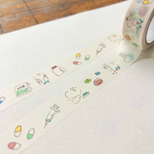 画像3: Spicaの庭 マスキングテープ muuちゃん / 病院 (3)