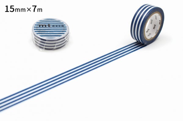 画像2: KAMOI mt deco ボーダー・インディゴ R【10%OFF】 (2)