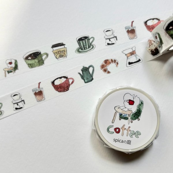 画像1: Spicaの庭 マスキングテープ muuちゃん / coffee (1)