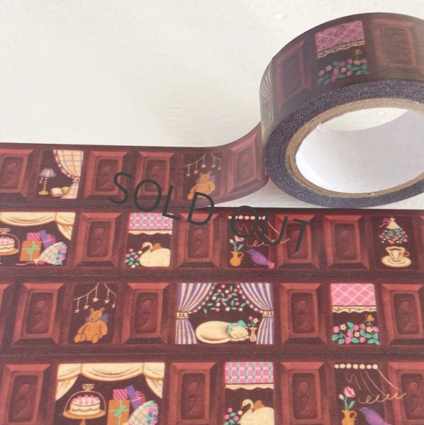 画像2: ア・ラ・カル堂 チョコレートアパートメントマスキングテープ (2)