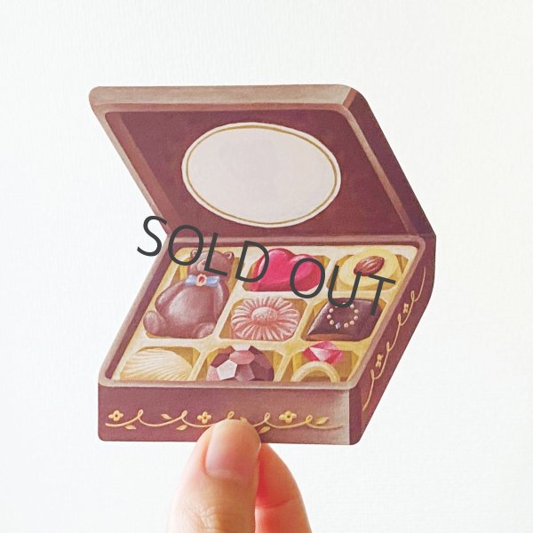 画像2: ア・ラ・カル堂 チョコレート缶メッセージカード (2)