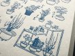画像5: 大枝活版室 限定色 "WACCA JAPAN コラボ" LETTERPRESS sticker sheet 『EDO GARDENING』 紺碧色 (5)