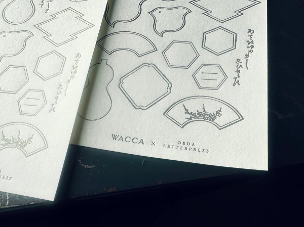 画像5: 大枝活版室 "WACCA JAPAN コラボ" LETTERPRESS sticker sheet 『EDO FRAME』 シリーズ (5)