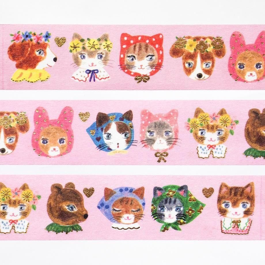 cozyca products Aiko Fukawa 箔押しマスキングテープ niko niko